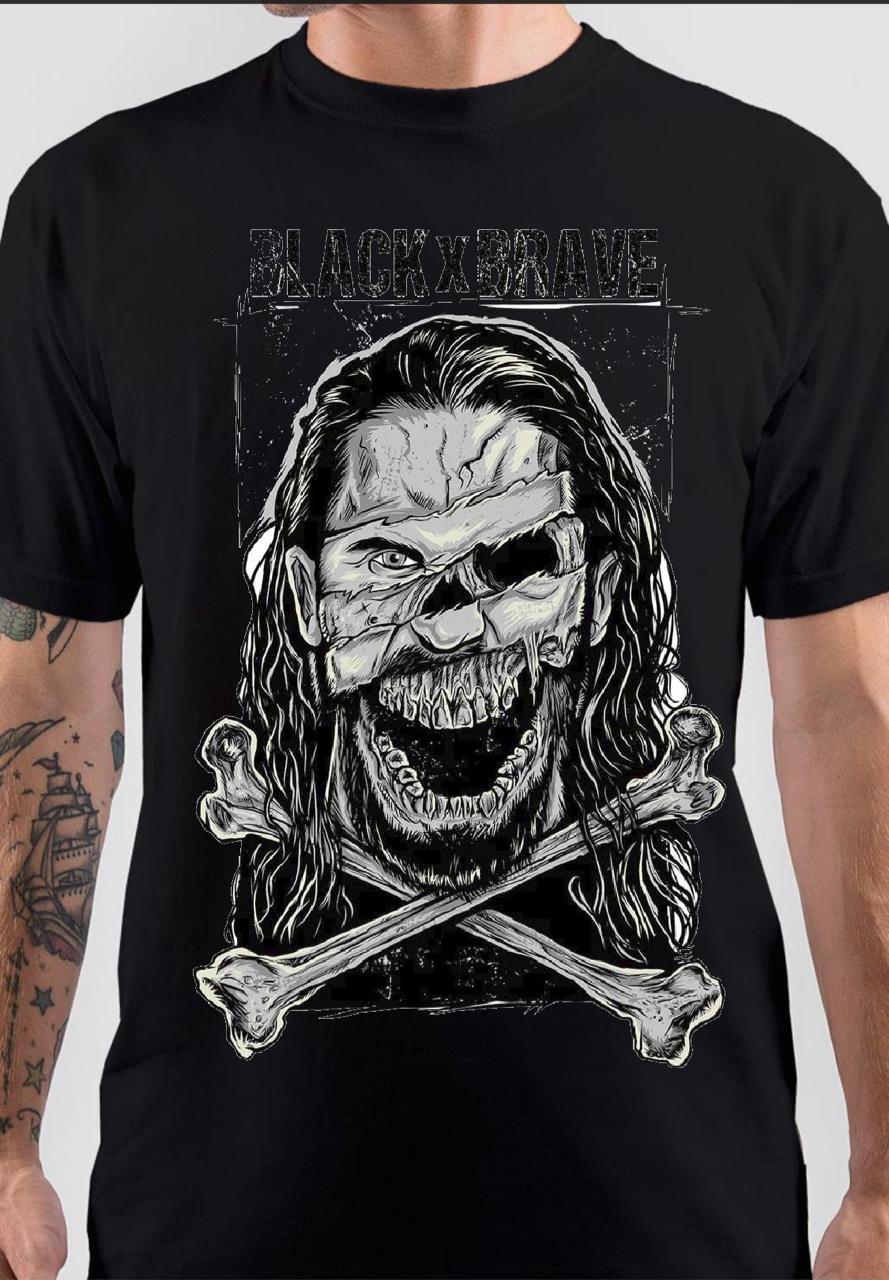 Seth Rollins Black X Brave T-Shirt