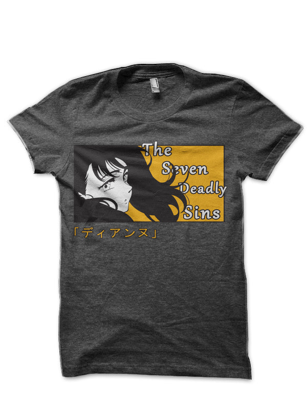 Seven Deadly Sins (Daine) kanji design T-Shirt