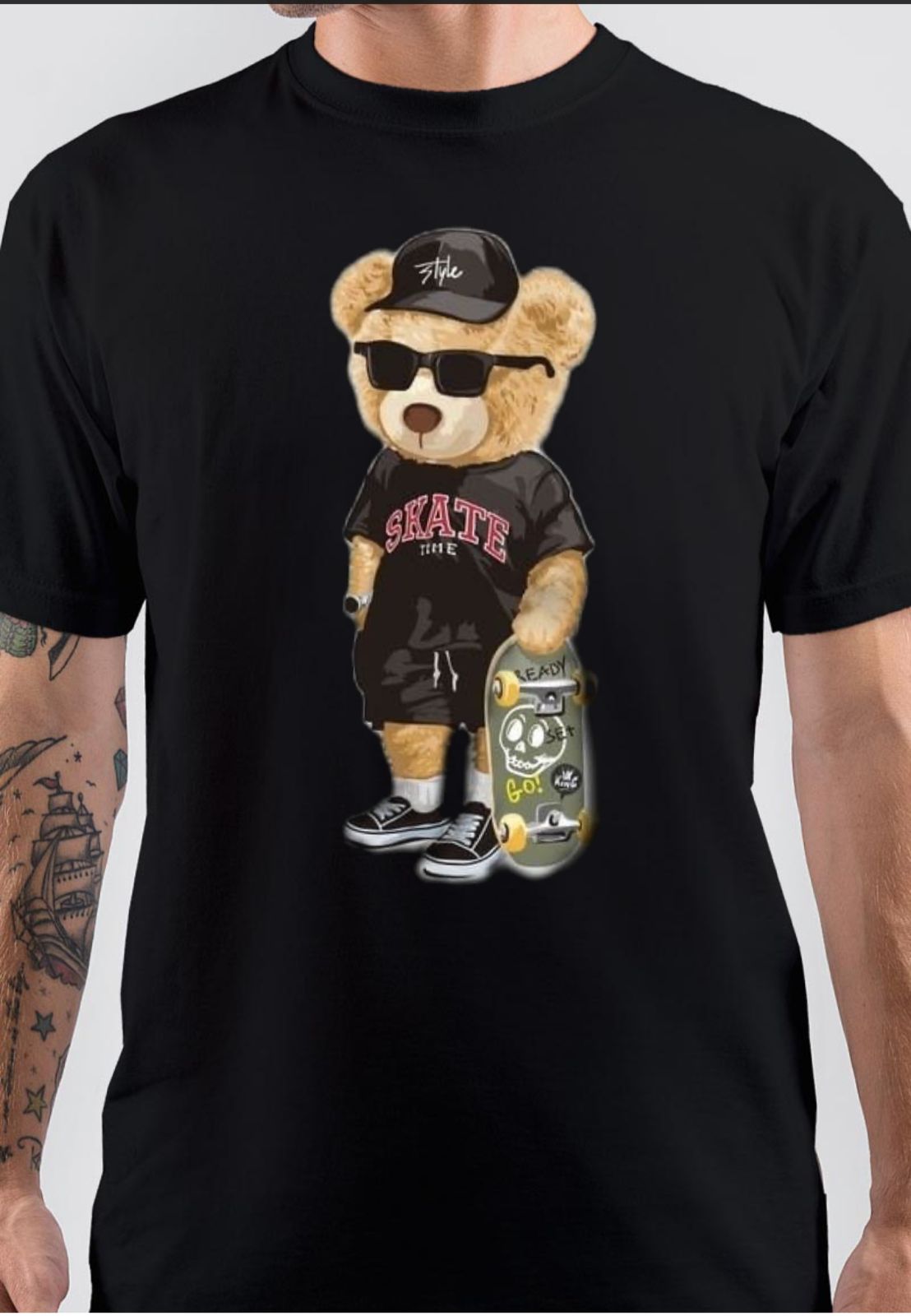 Skate Time Black T-Shirt