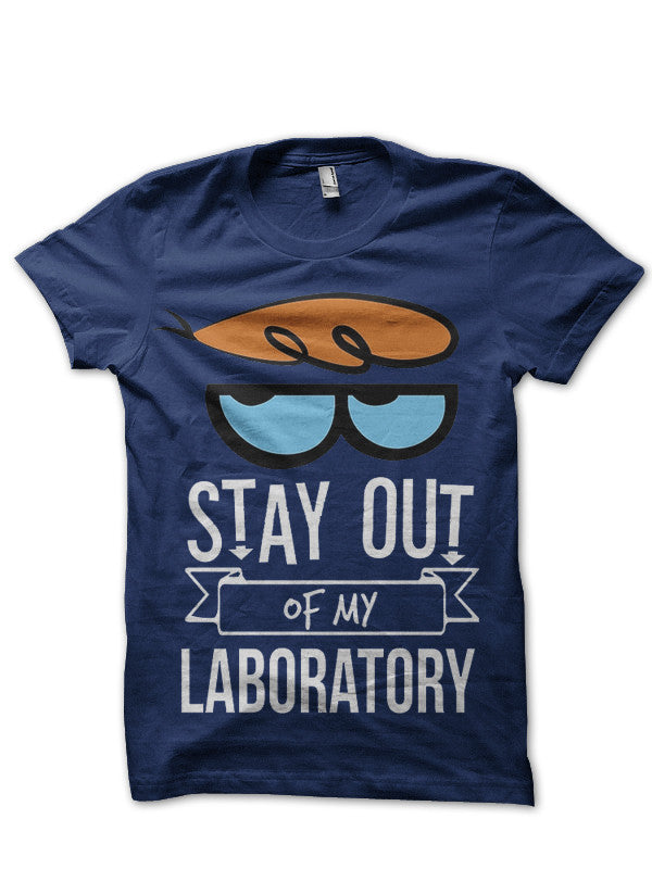Stay Out Of My Laboratory Dexter Grey T-Shirt