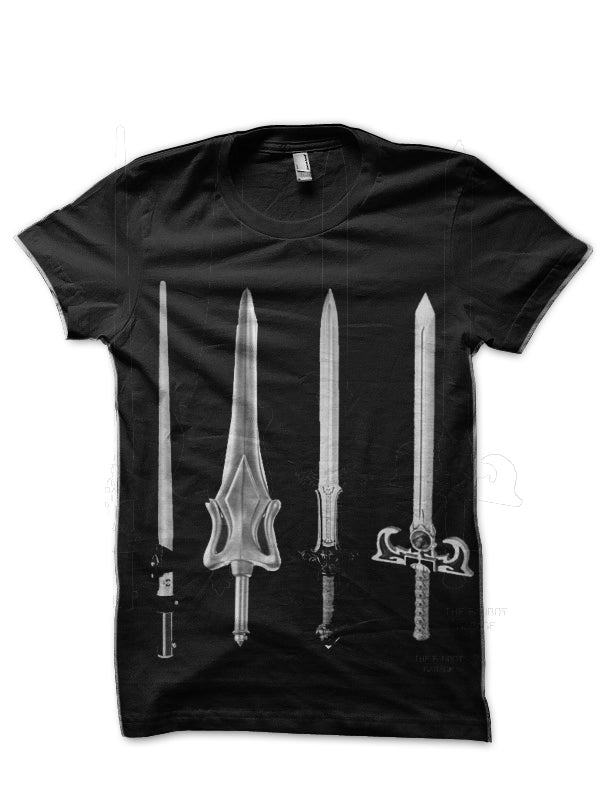 Swords of the 80s Black T-Shirt