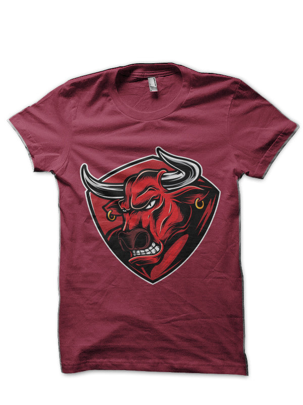Raging Bull – Hip Bull – Angry Bull Half Sleeve T-Shirt