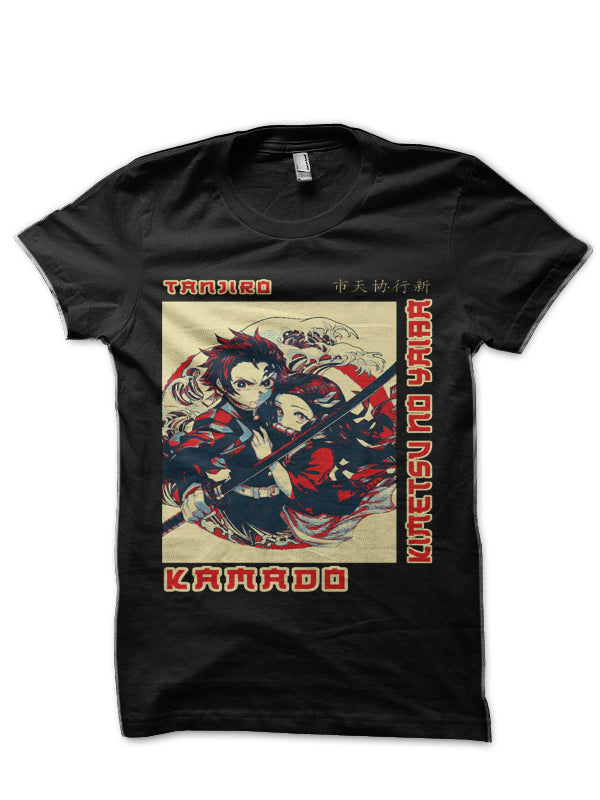 Tanjiro Kamado Black T-Shirt
