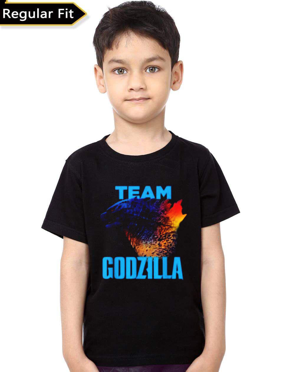 Team Godzilla Black Kids T-Shirt