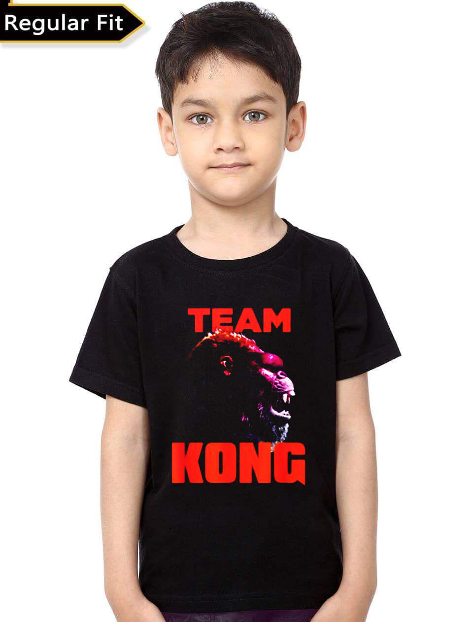 Team Kong Black Kids T-Shirt