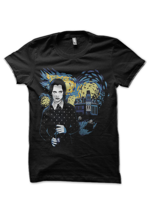 Starry Wednesday Night Black T-Shirt