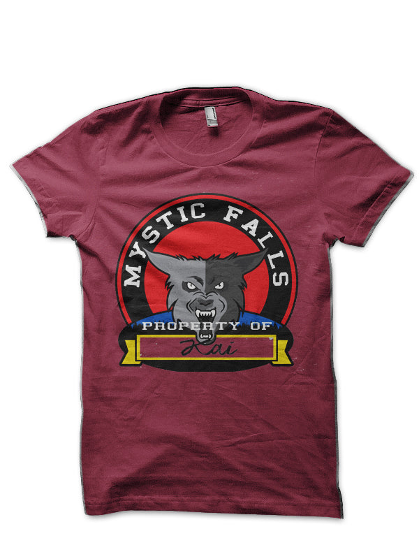 The Vampire Diaries Maroon T-Shirt