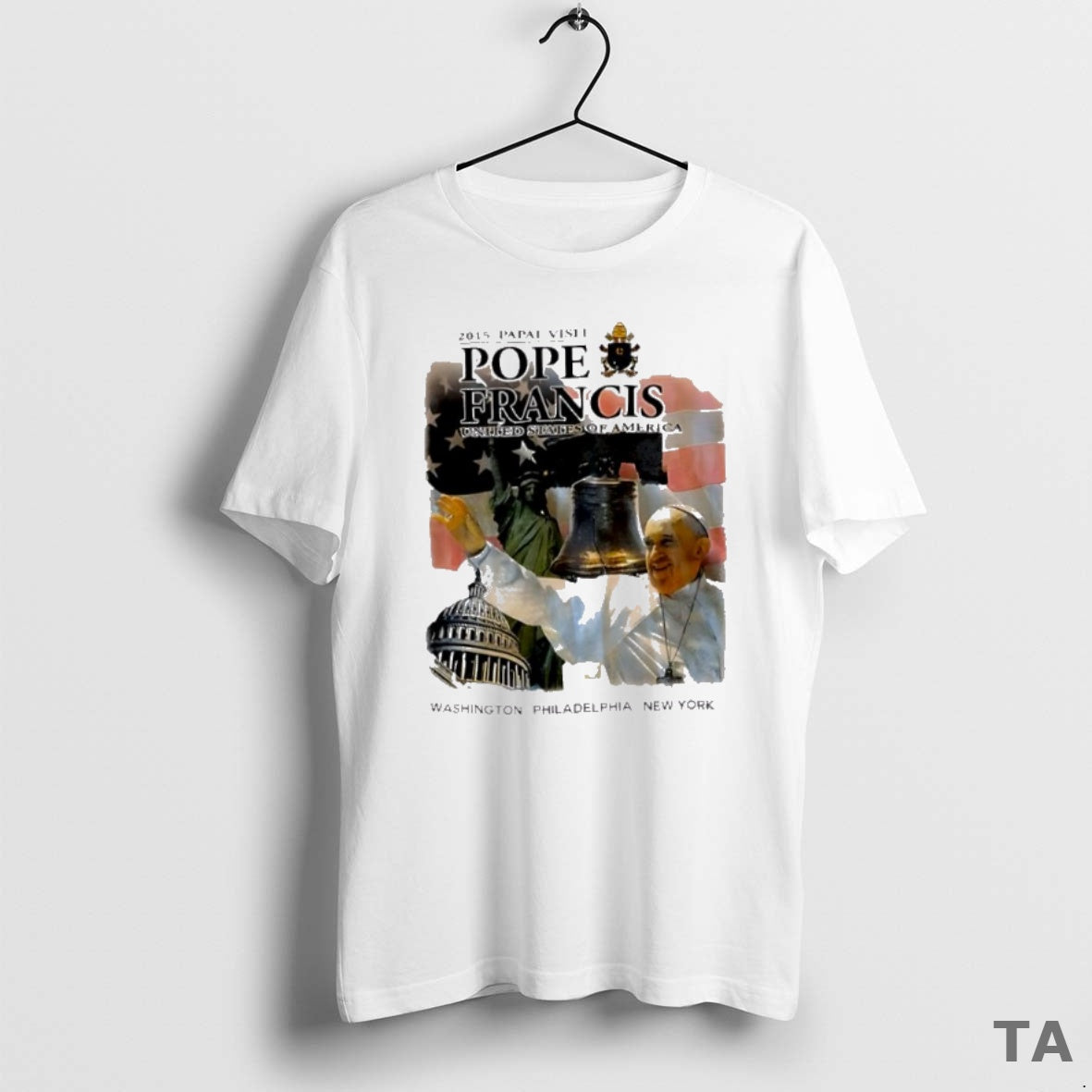 Top 2015 Papal Visit Pope Francis United States Of America T Shirt Sweater