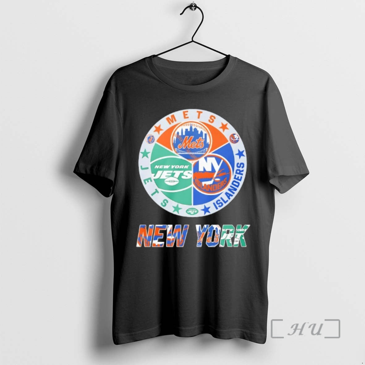 Trending New York Islanders New York Mets New York Jets Mashup Logo Premium T Shirts