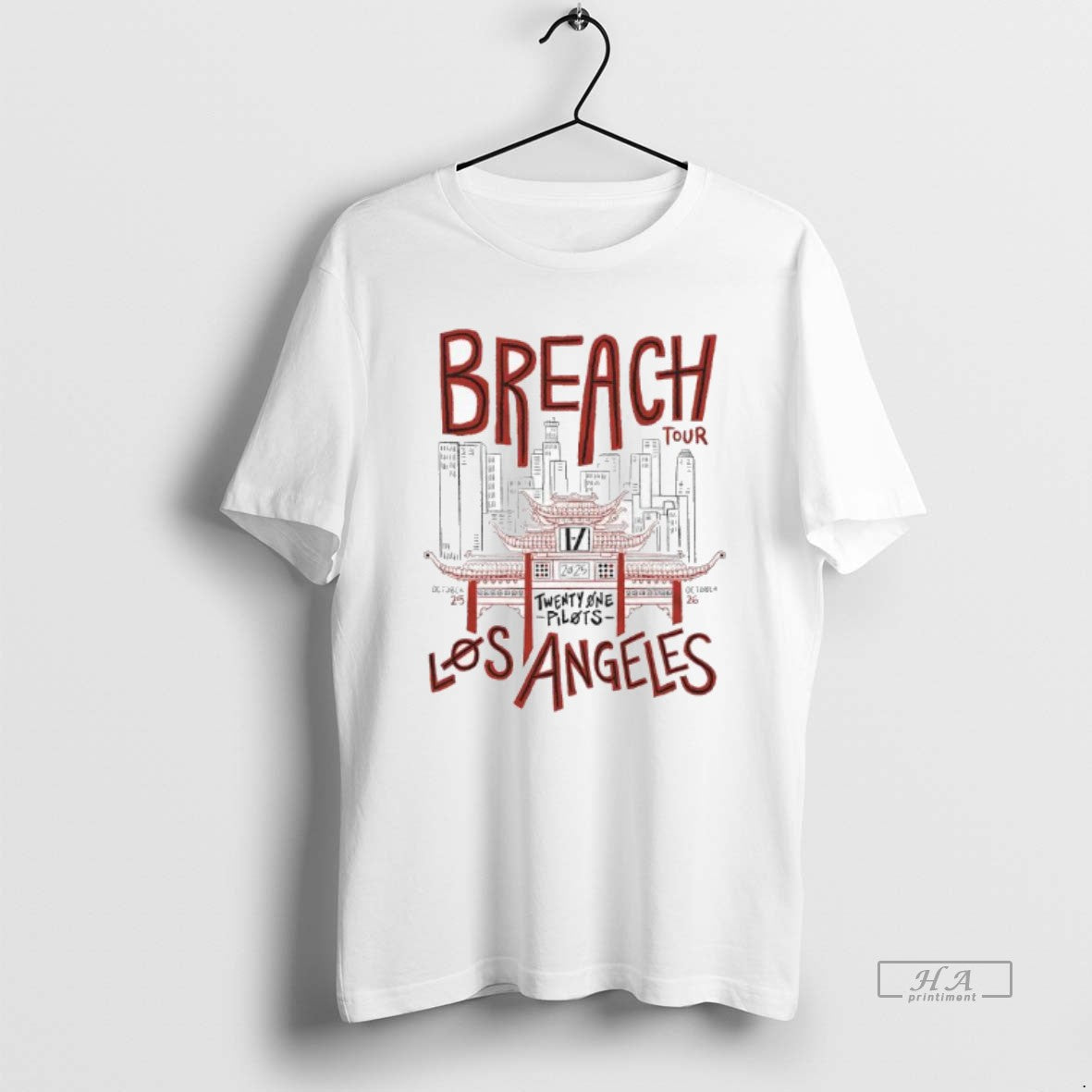 Trendy Breach Tour Los Angeles Twenty One Pilots 2025 October 25th 26th