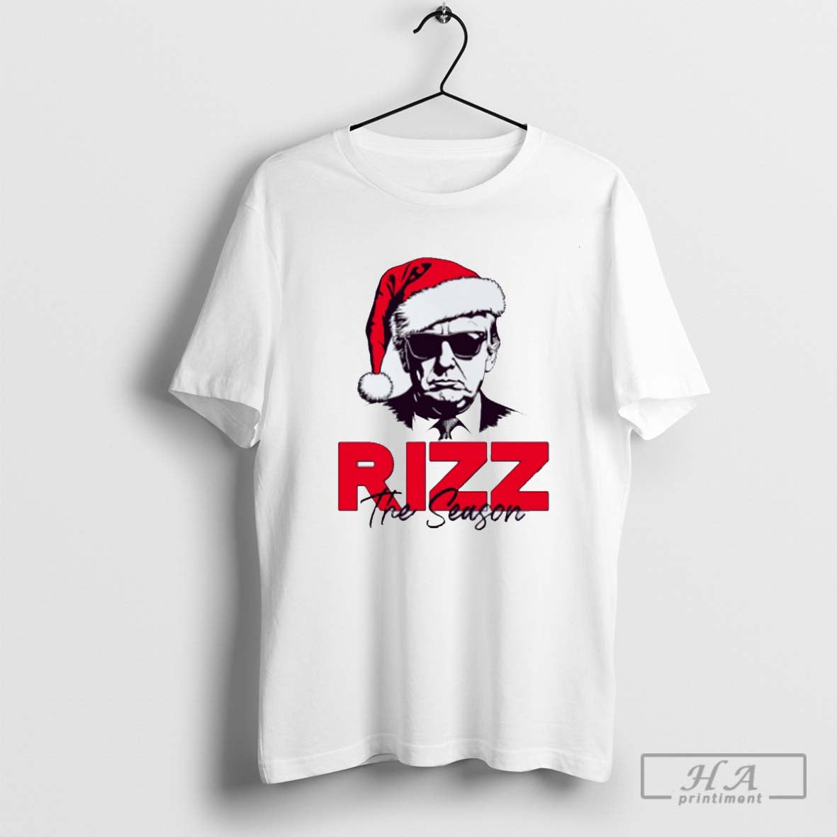 Trump Rizz The Season Santa Hat Christmas