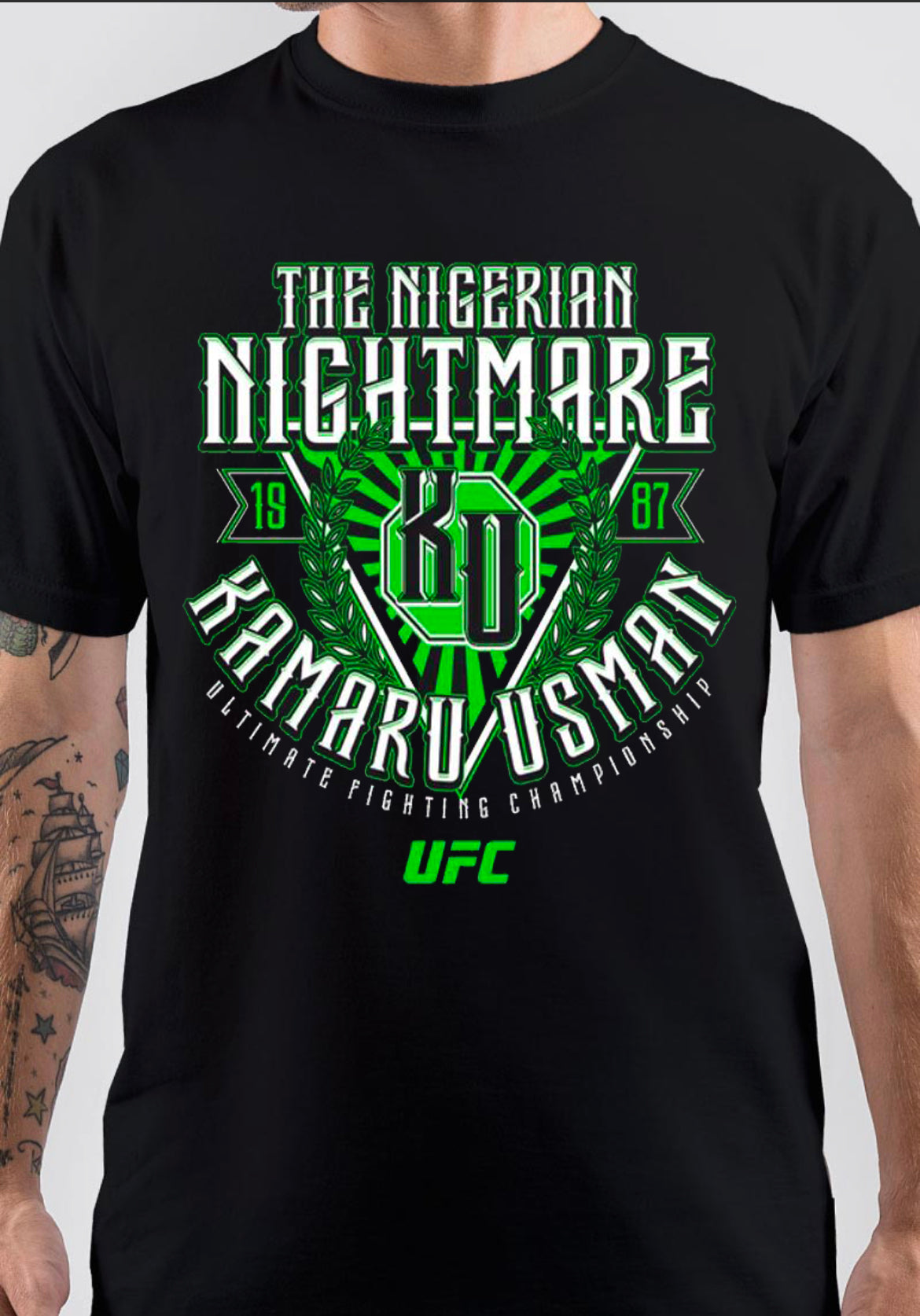 UFC KAMARU USMAN NIGERIAN T-Shirt