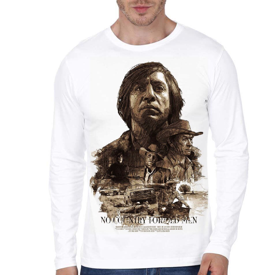 Custom White Full Sleeve Tee