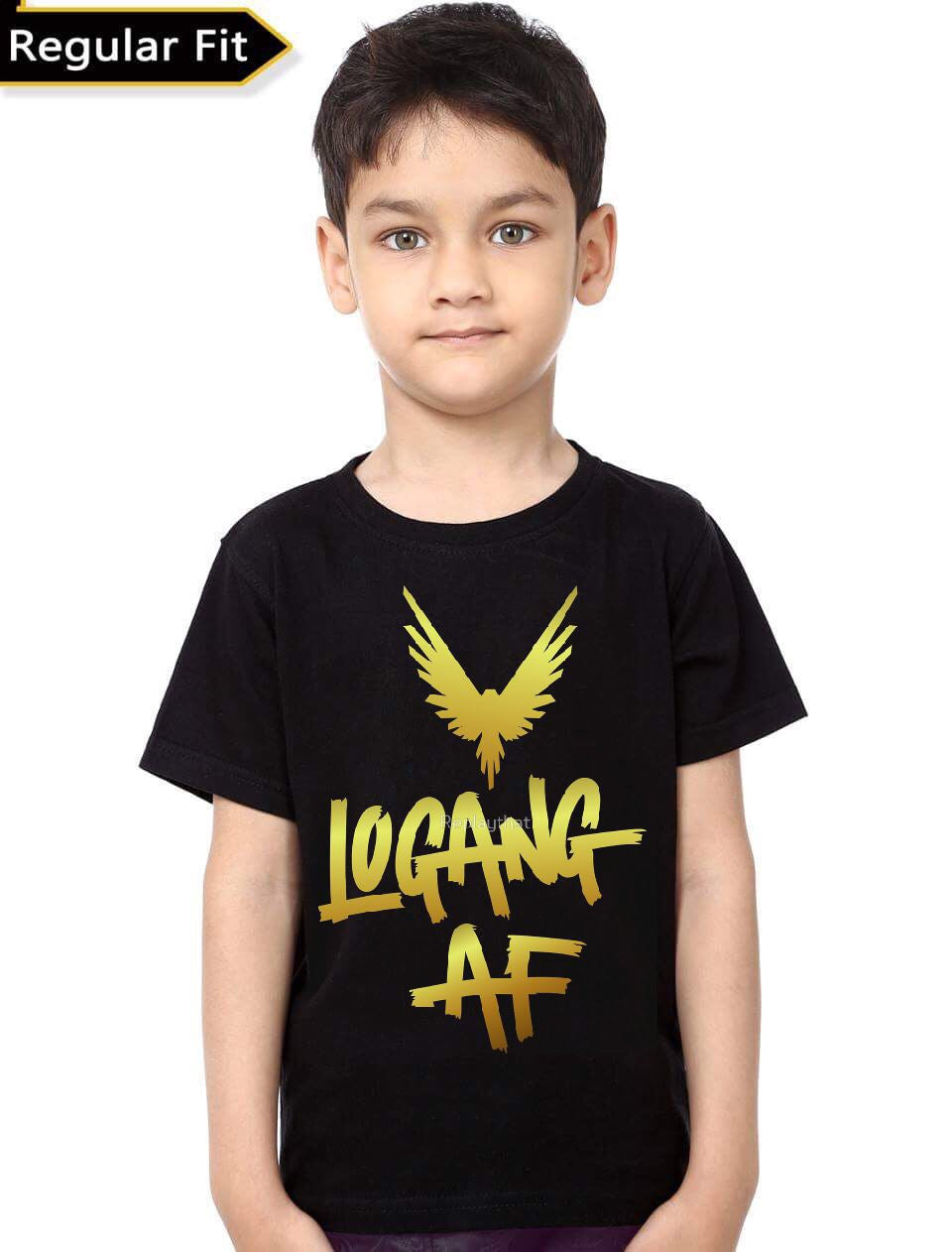 Logang AF Kid’s Black Unisex T-Shirt