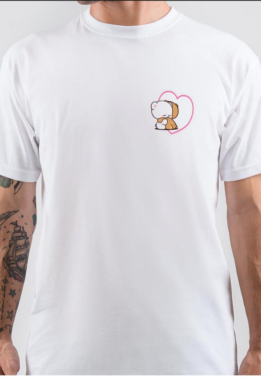 Milk Bear Cute white T-Shirt