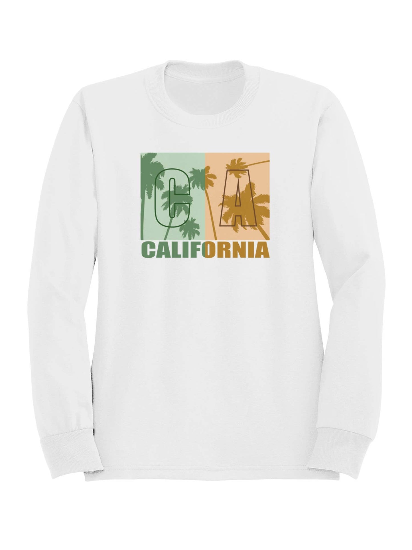 California Palm Tree Art Men's Sweatshirt