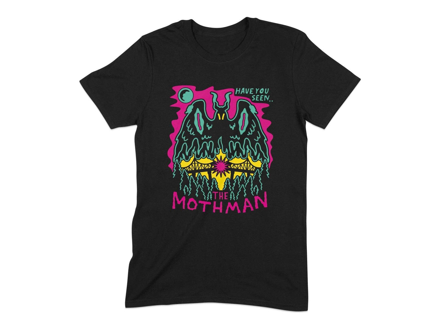 Have You Seen the Mothman Graphic T-Shirt - Cryptid Art Tee