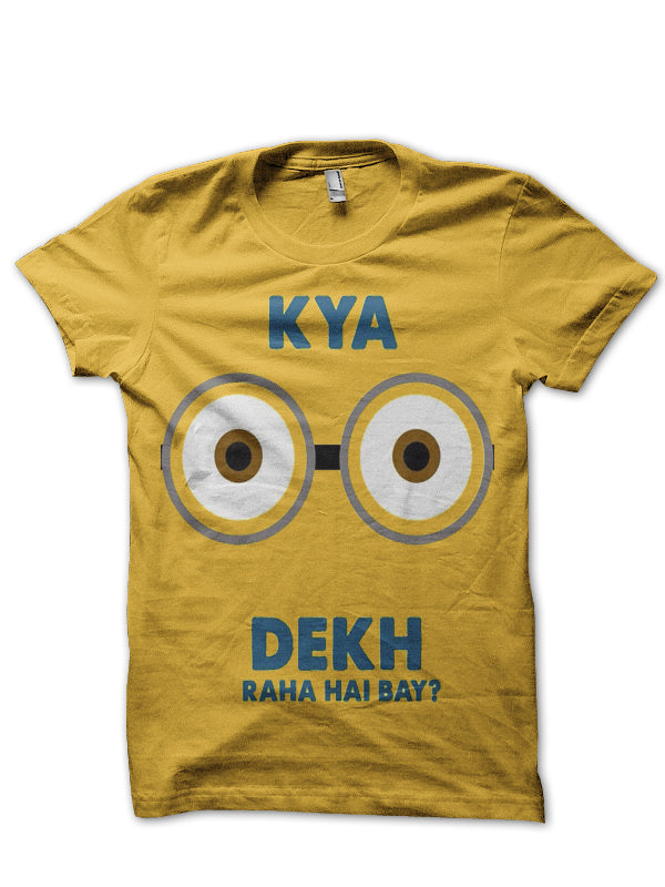Kya Dekh Raha Yellow Tee