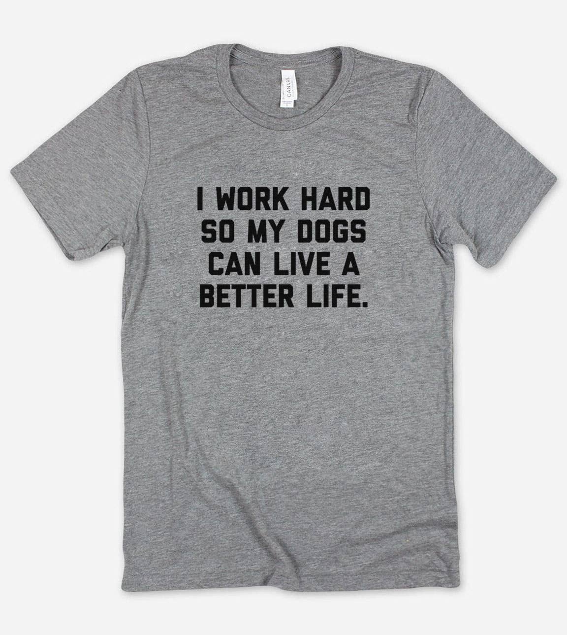 I Work Hard So My Dog - Funny Dogs Sassy Nerd T-Shirt