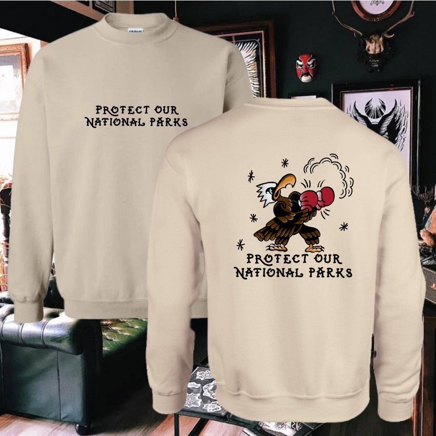 National Parks American Traditional Tattoo Sweatshirt