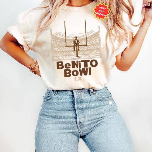 Benito Bowl Lx Comfort Colors Football Fan Tee