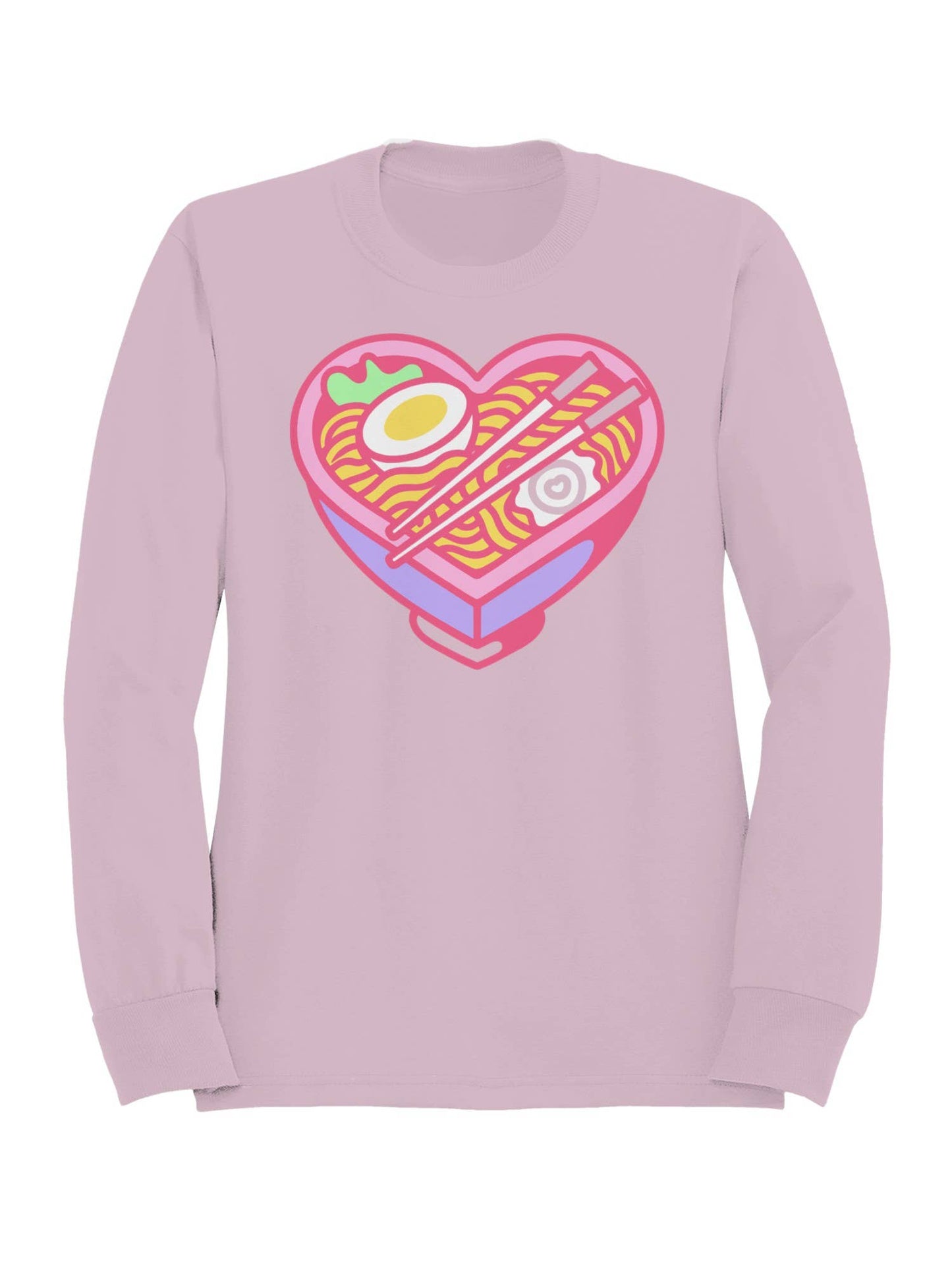 Heart-Shaped Ramen Delight Women's Sweatshirt