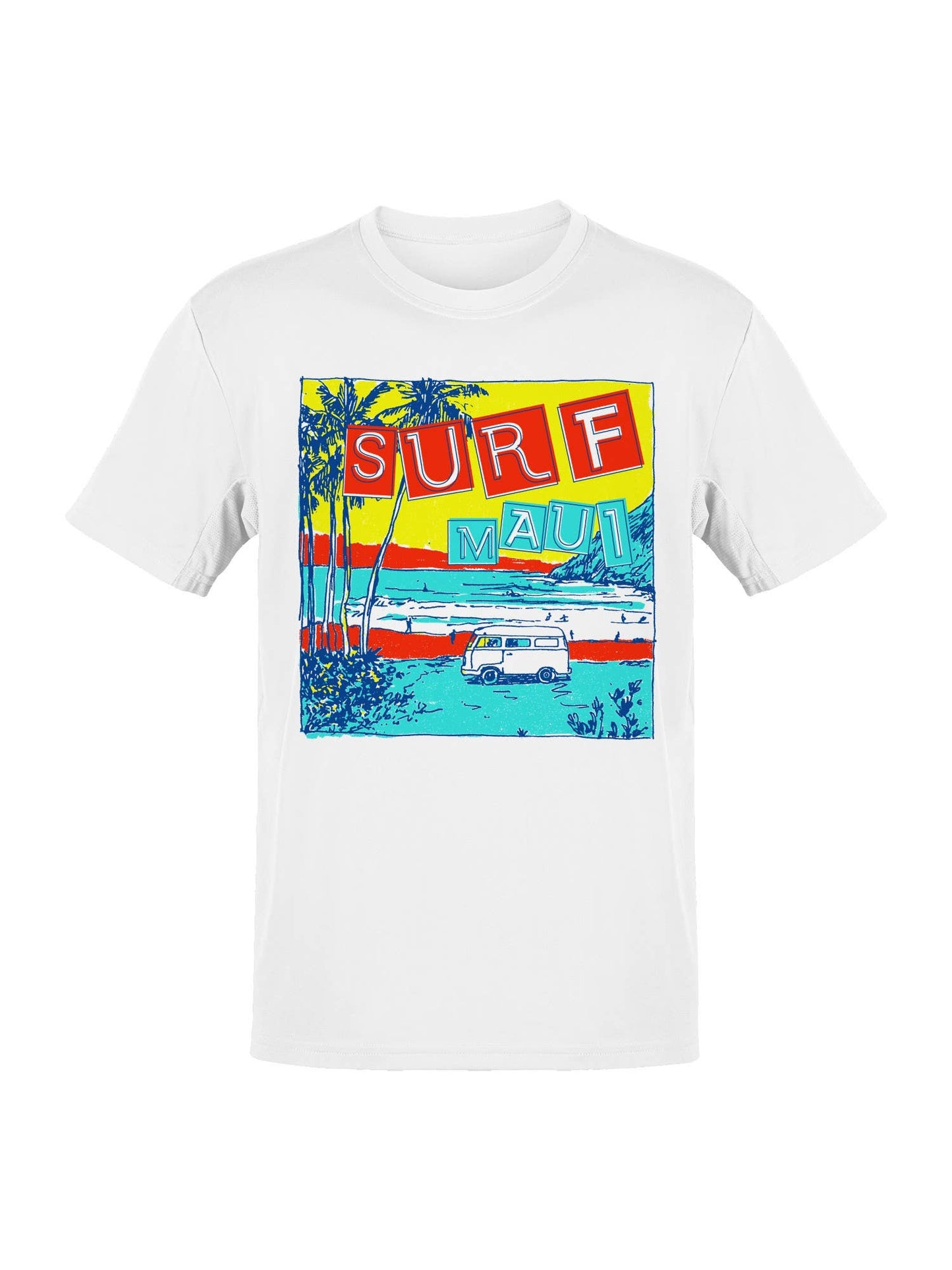 Surf Maui Retro Beach Vibes Men's T-Shirt