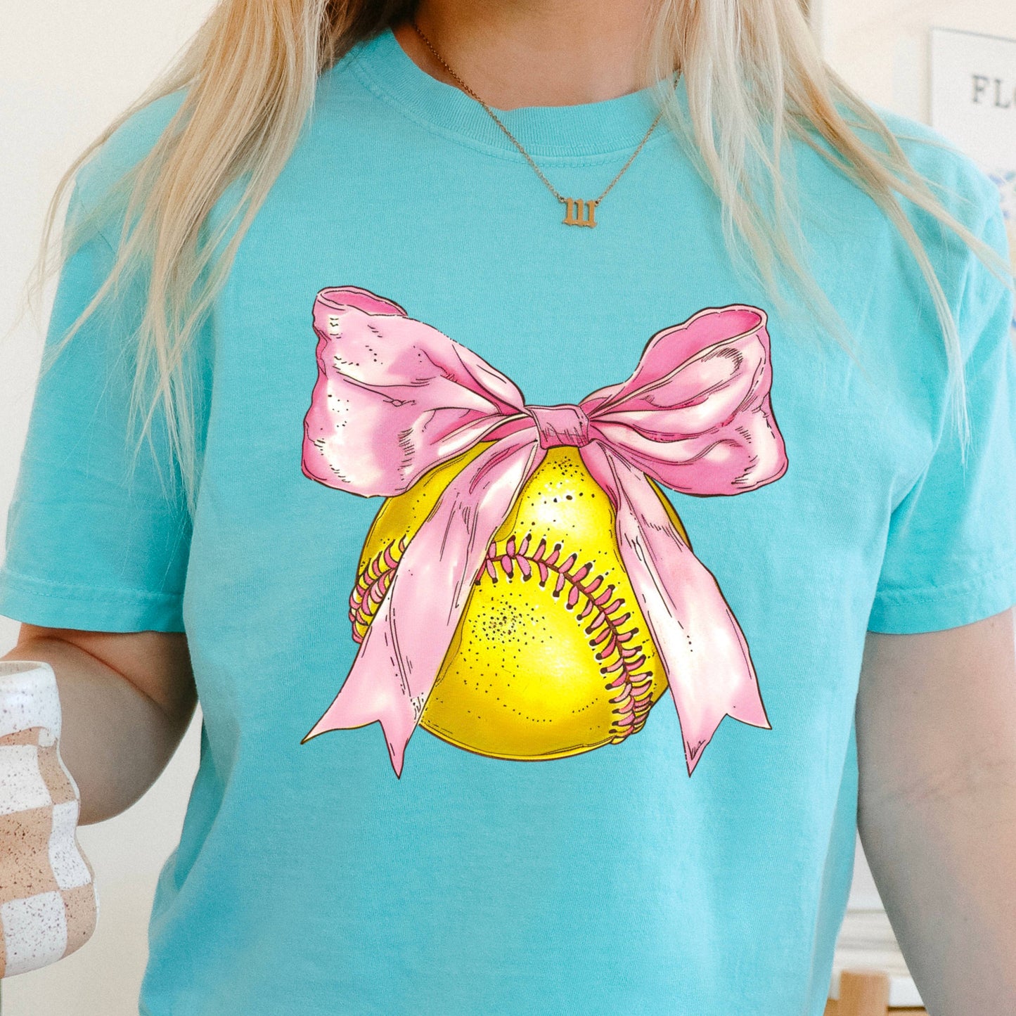 Coquette Softball Graphic Tee | Comfort Color