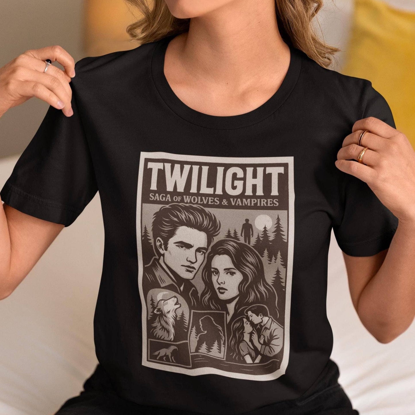 Twilight Saga Wolves & Vampires Graphic Tee