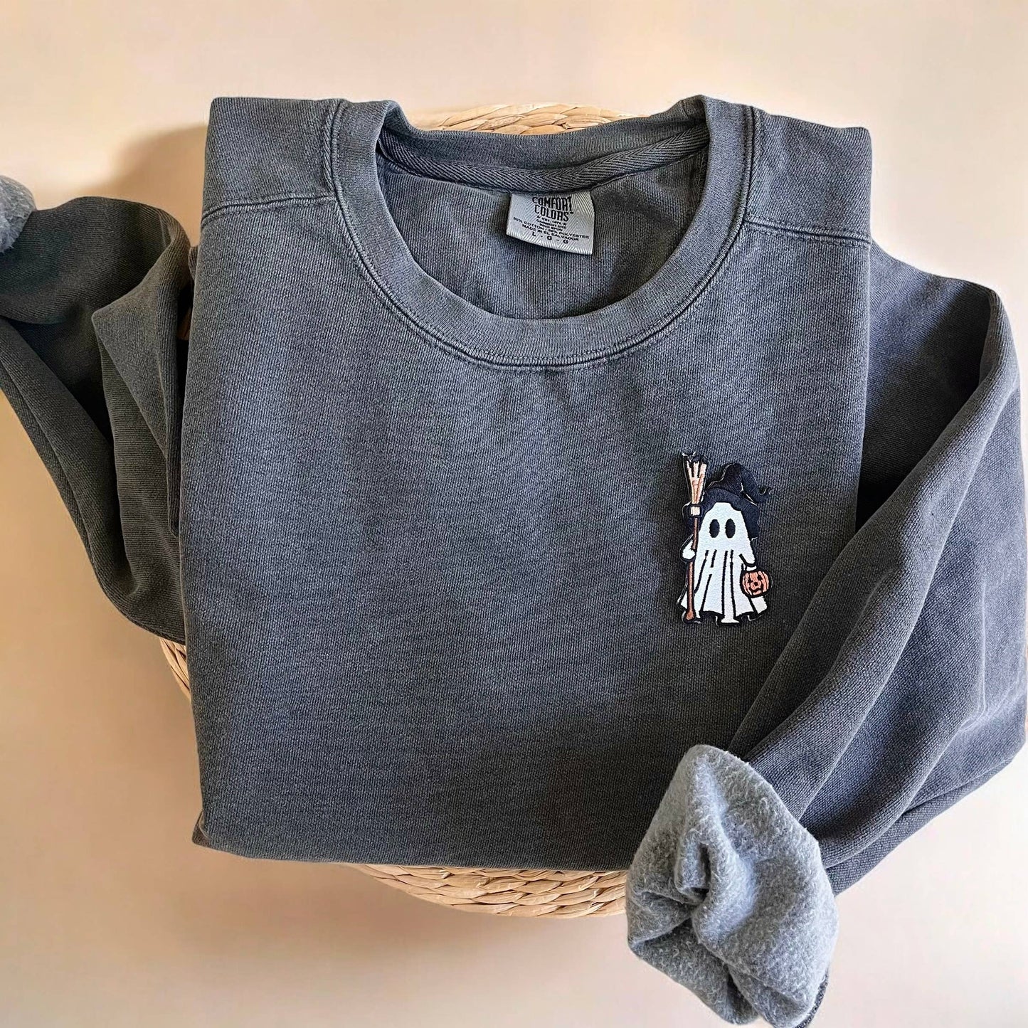 Comfort ColorsĀ® Ghost Halloween Crewneck Sweatshirt