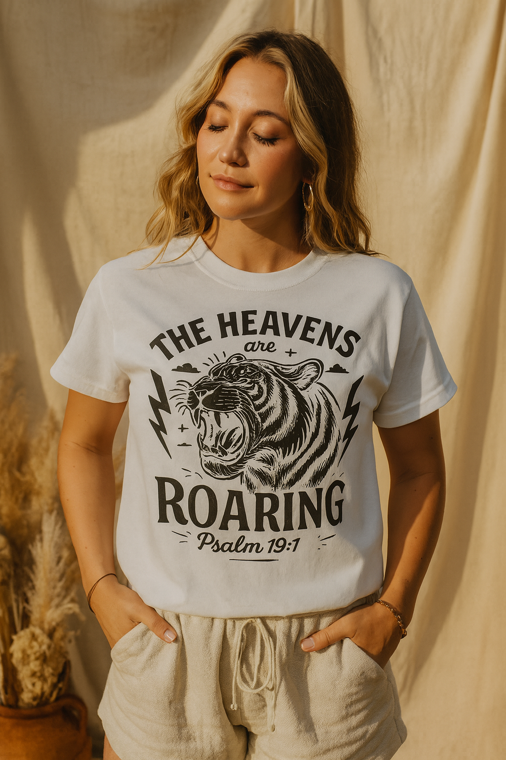 The Heavens Are Roaring Christian Graphic T-Shirt | Gildan