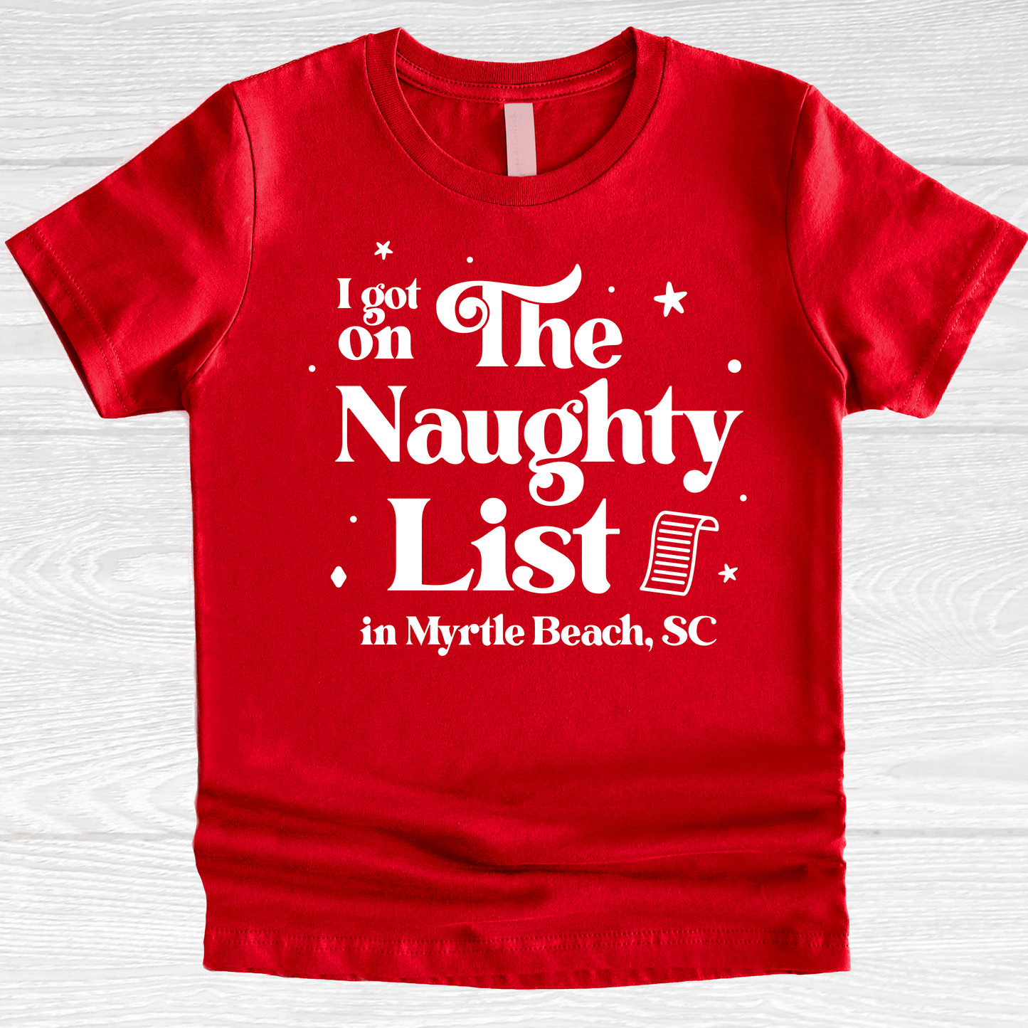 Custom Christmas Naughty List Shirt, Matching Family