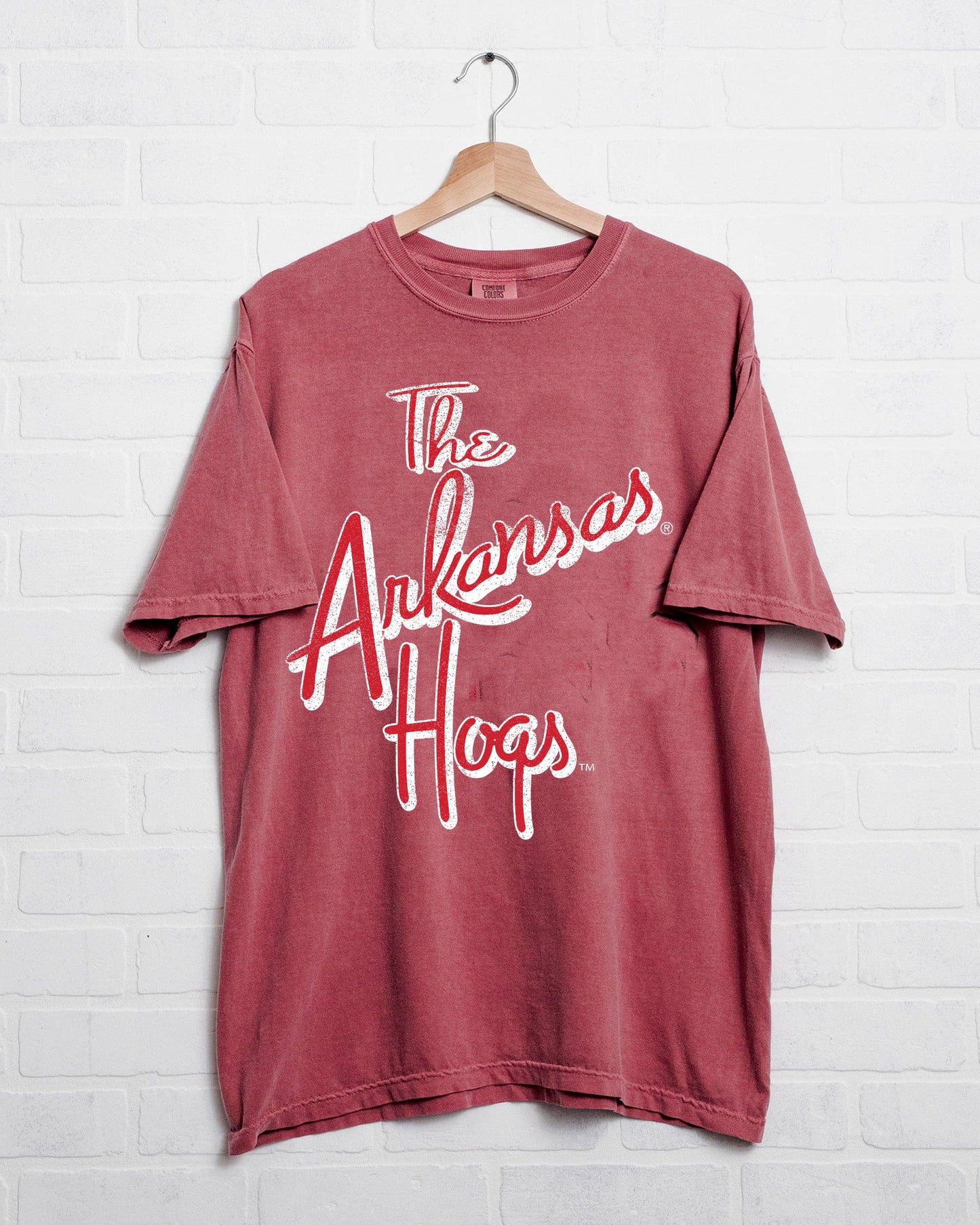 Arkansas Razorbacks Beverly Cardinal Comfort Colors Tee