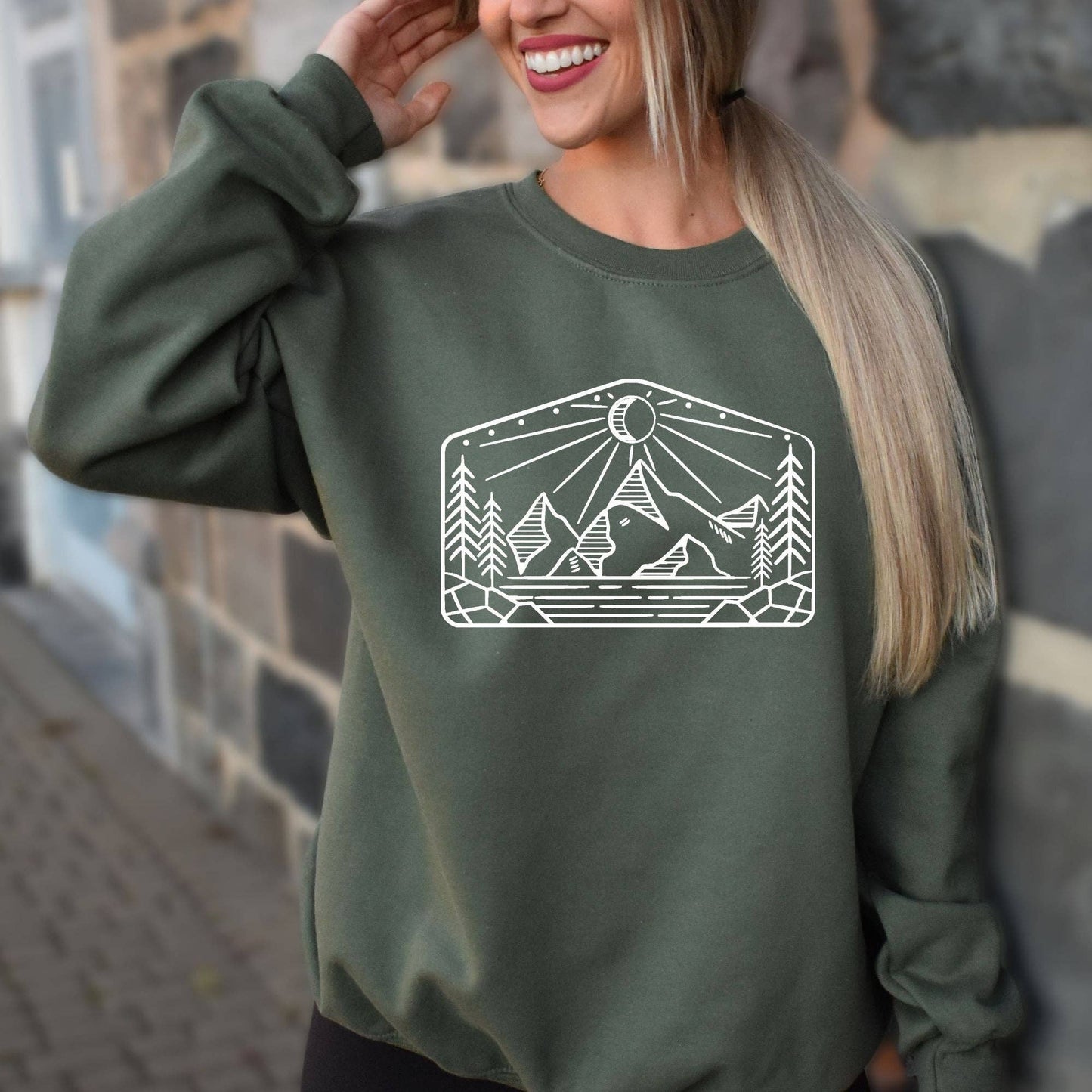 Pentagon Nature Crewneck Sweatshirt Hoodie 065