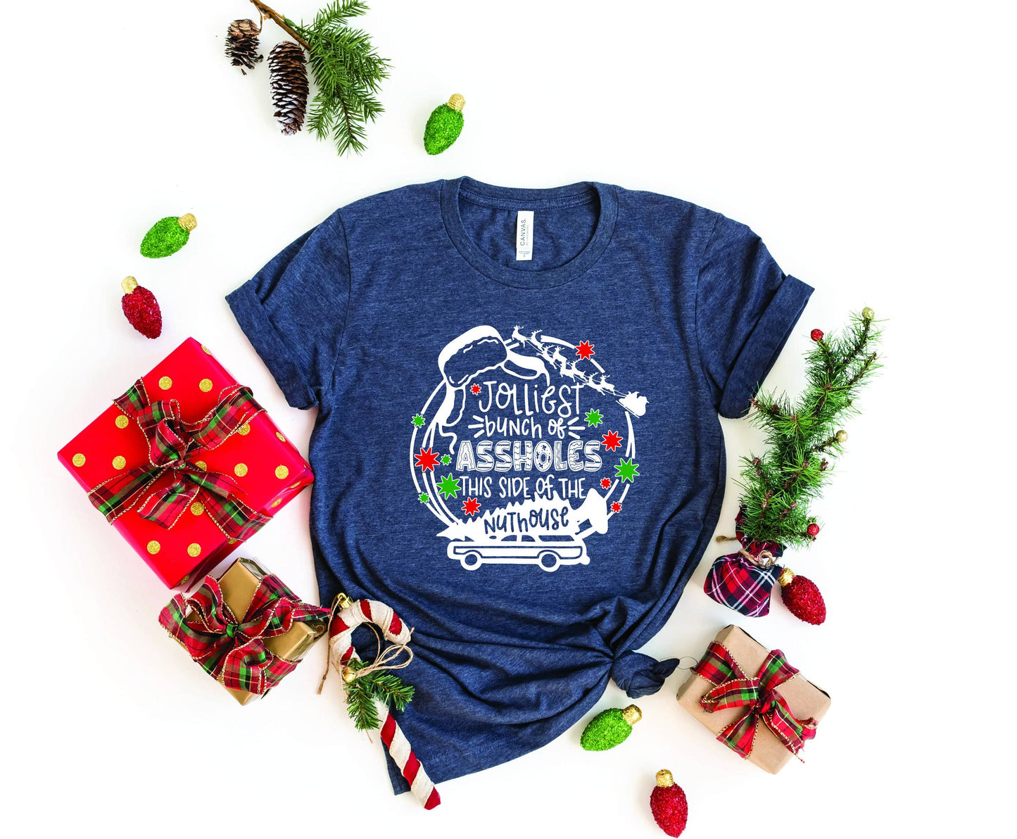 Jolliest Bunch of Assholes Shirt - Funny Christmas Tee