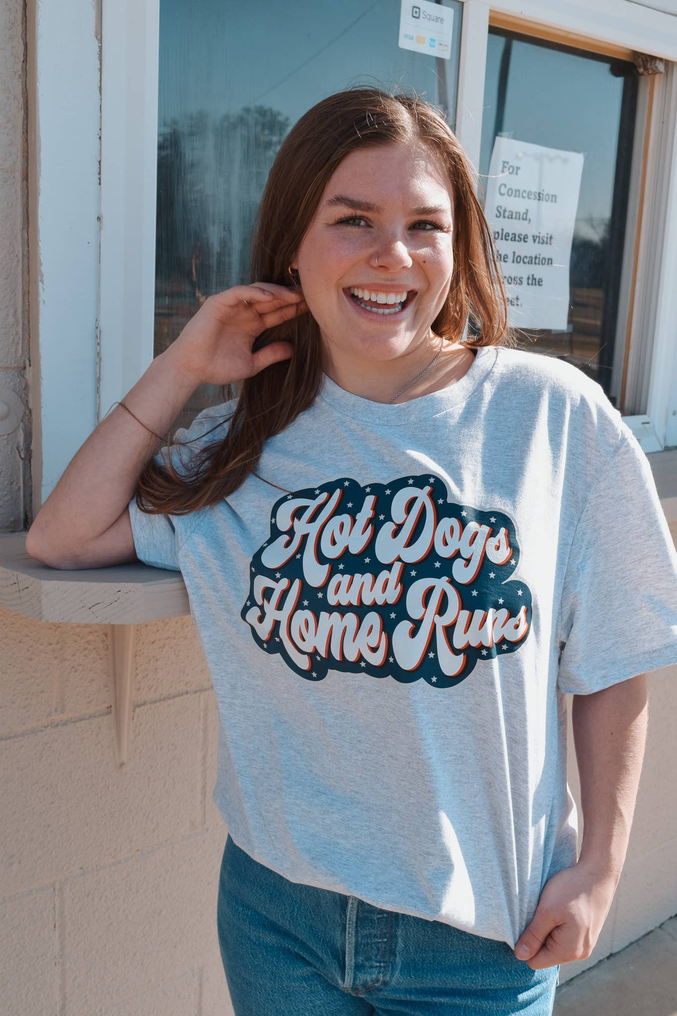Hot Dogs and Home Runs Graphic Tee