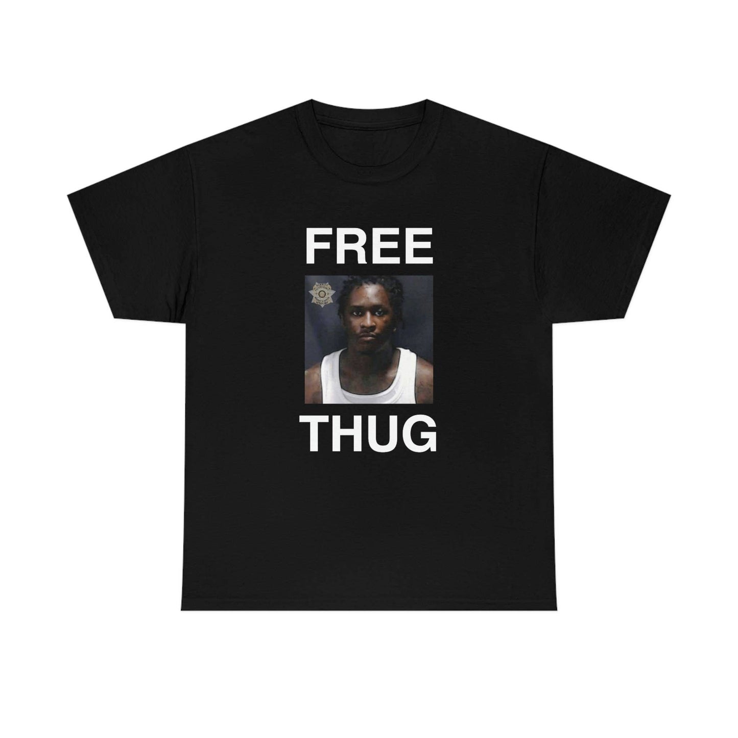 Free Thug Young Thug Rapper Mugshot Tee