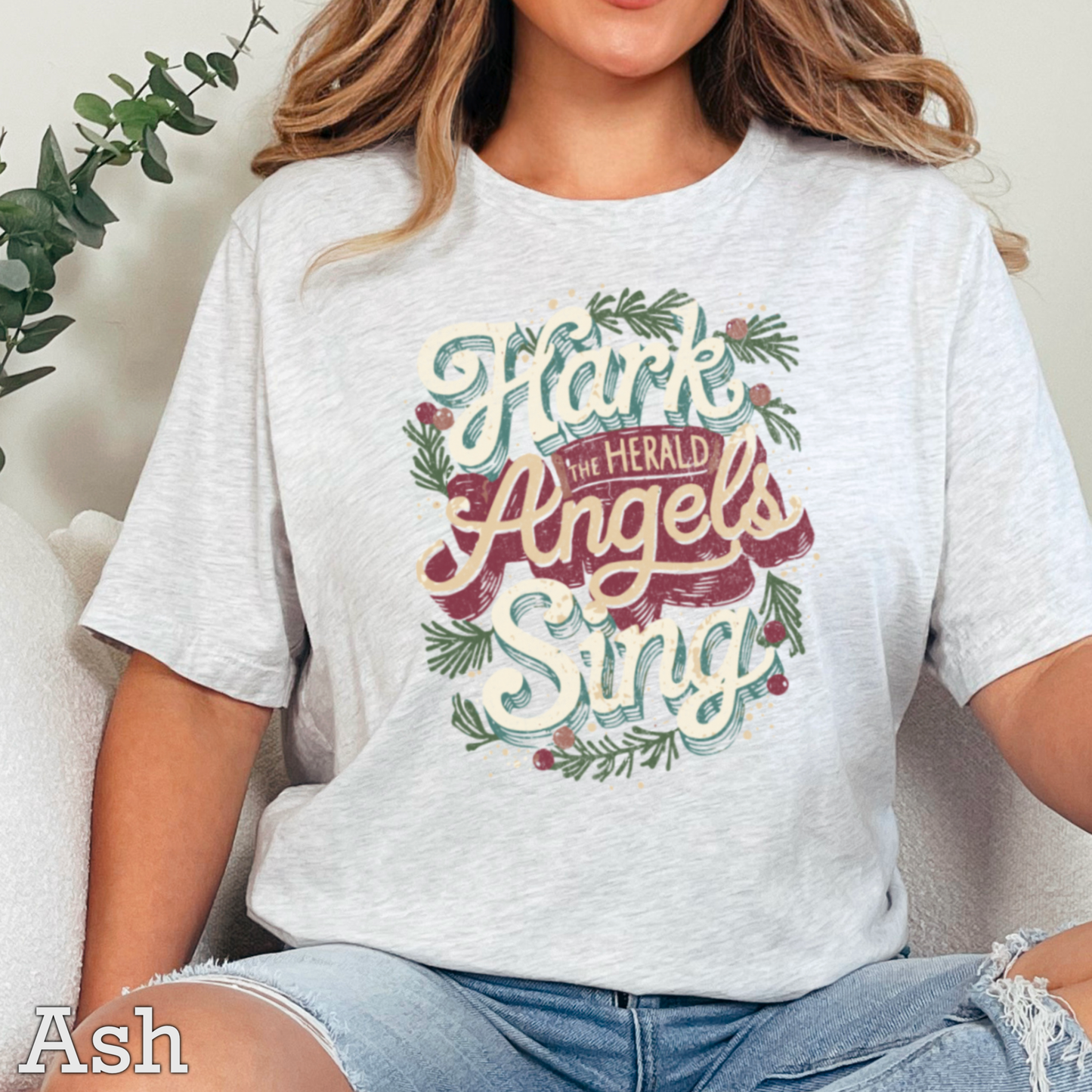 The Herald Angel Sing Christmas 2025 Graphic Tee | Gildan