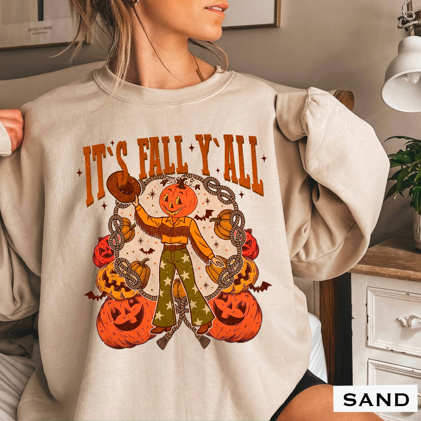 It’S Fall Y’All Fall Graphic Sweatshirt Women