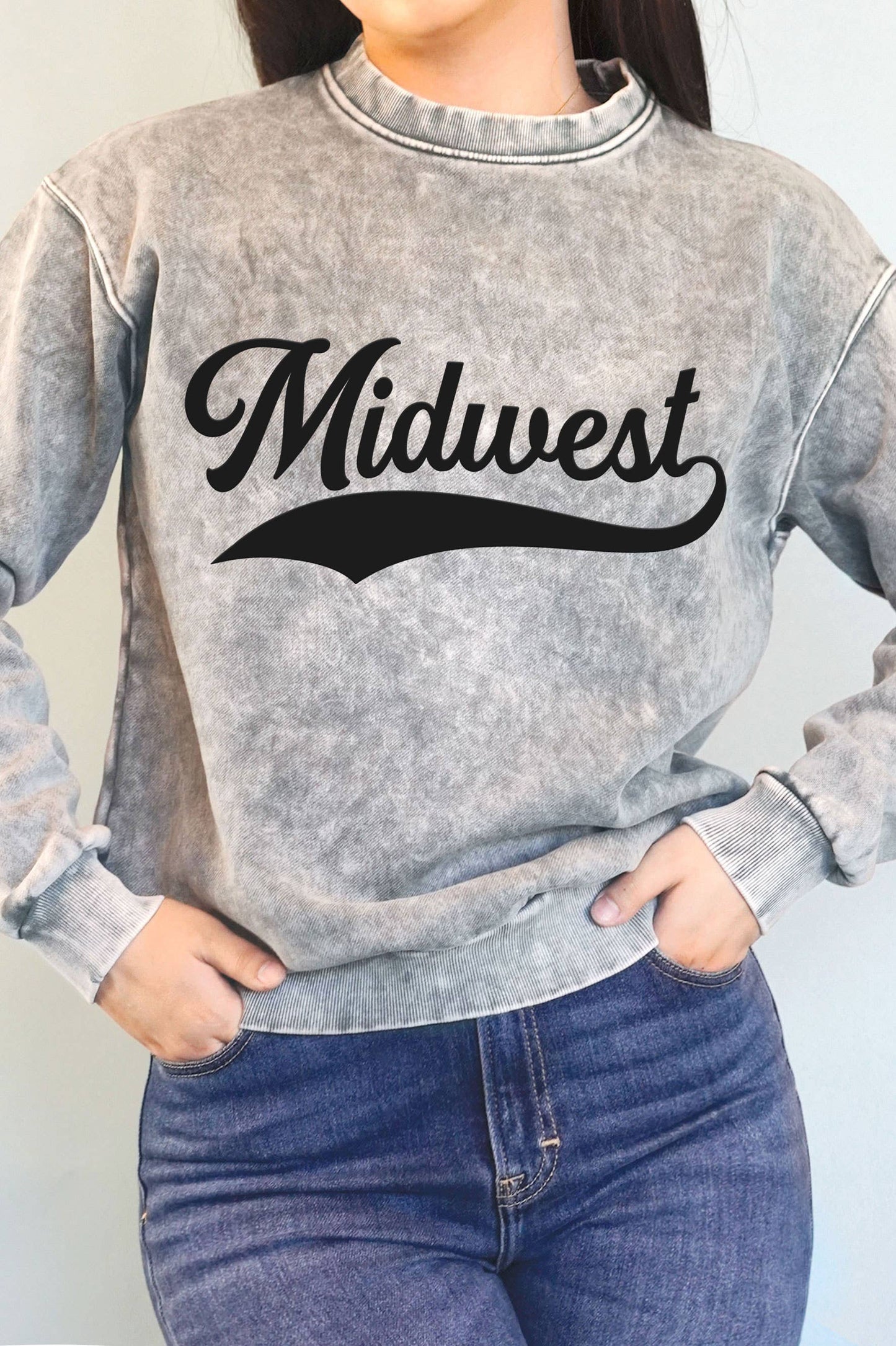 Midwest Puff Mineral Graphic Brushed Sweatshirt