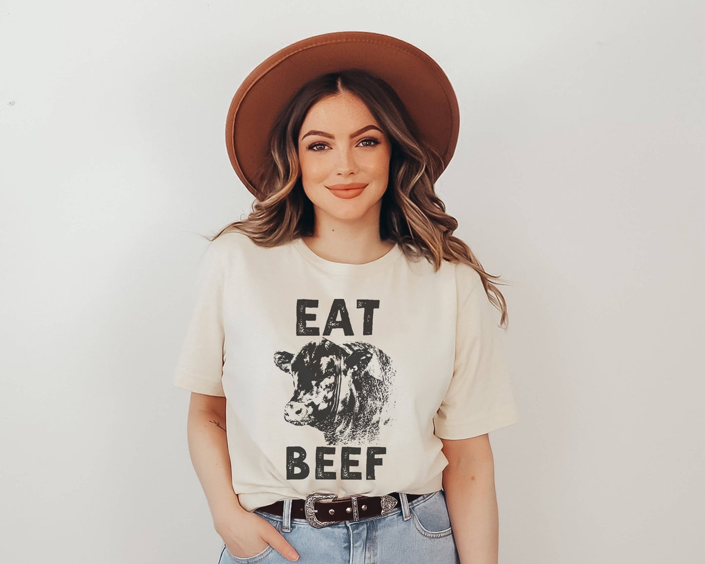 Eat Beef Graphic Tee | Farm Western Wear Cow Shirt