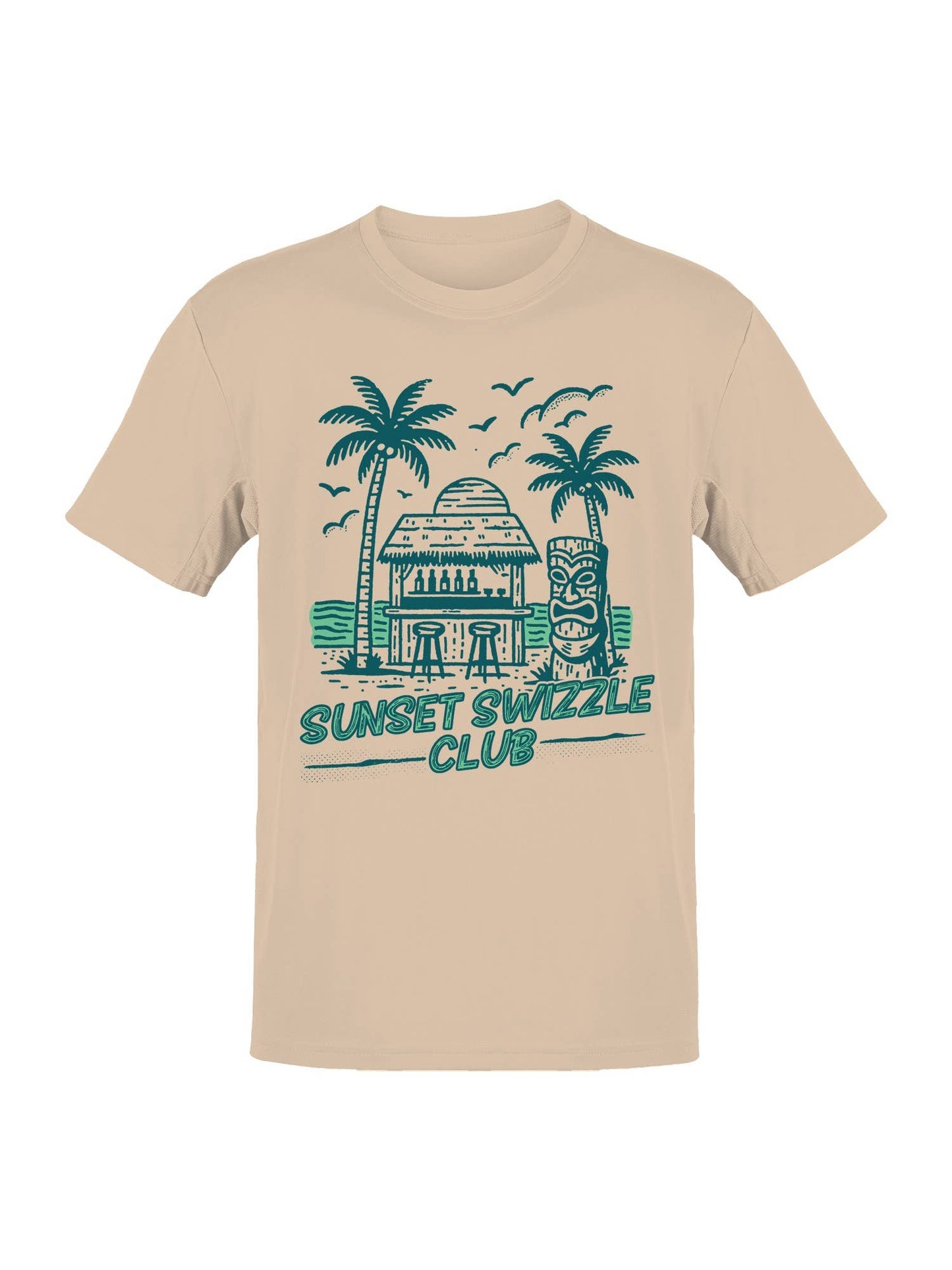 Tropical Sunset Swizzle Club Vibes Men's T-Shirt