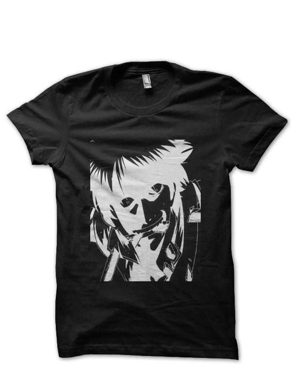 Anime Half Sleeve Black T-Shirt