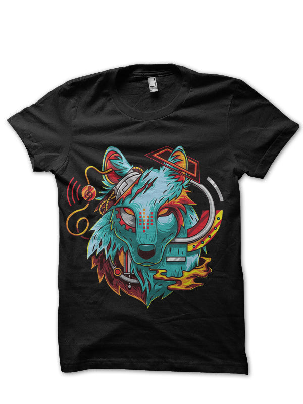 Angga Tantama Wolf Black T-Shirt