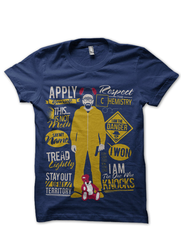 Heisenberg I Am The Danger Navy Blue T-Shirt