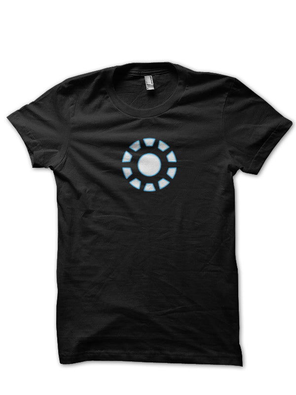 Arc Reactor Iron Man Black Tee