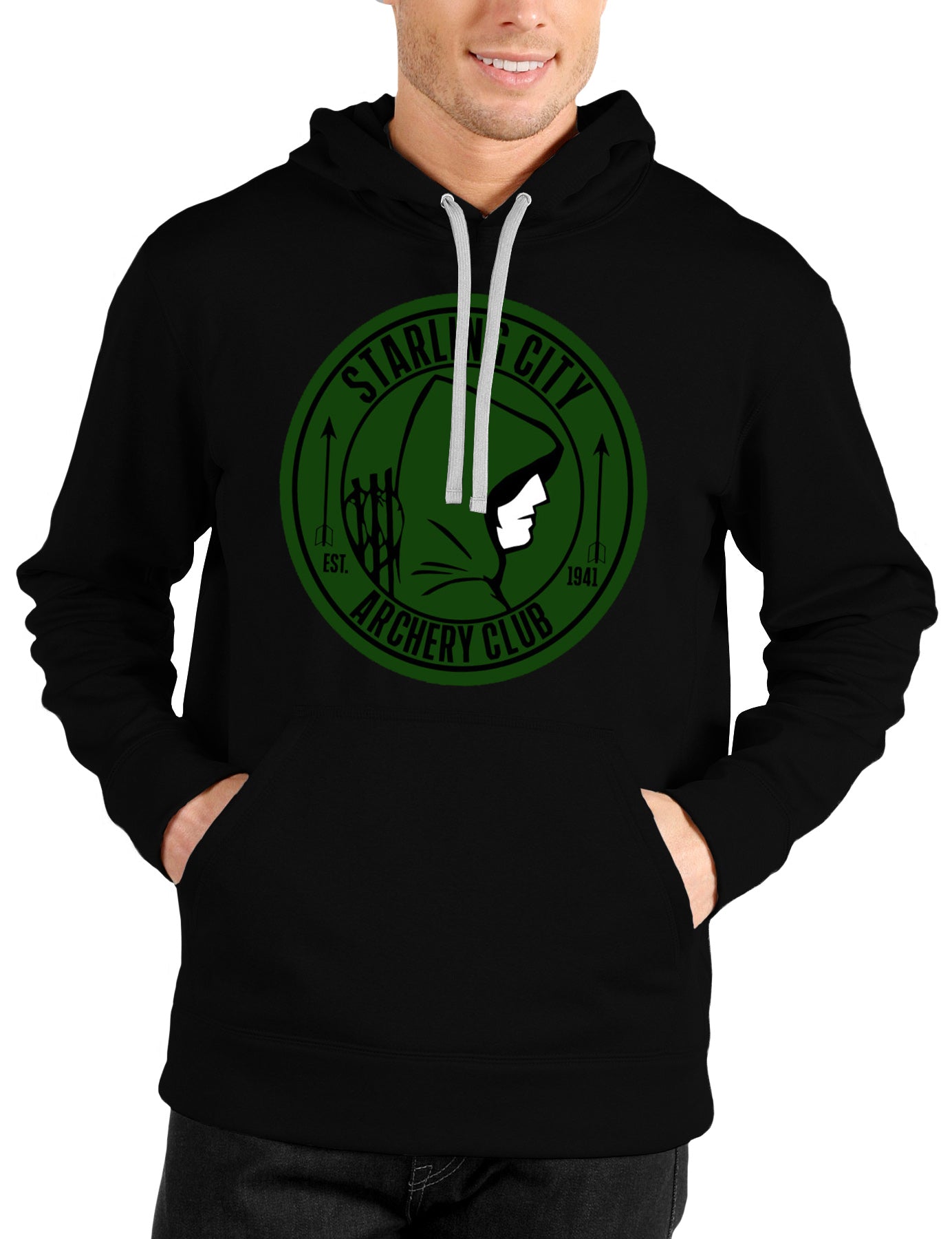 Archery Club Black Hoodie