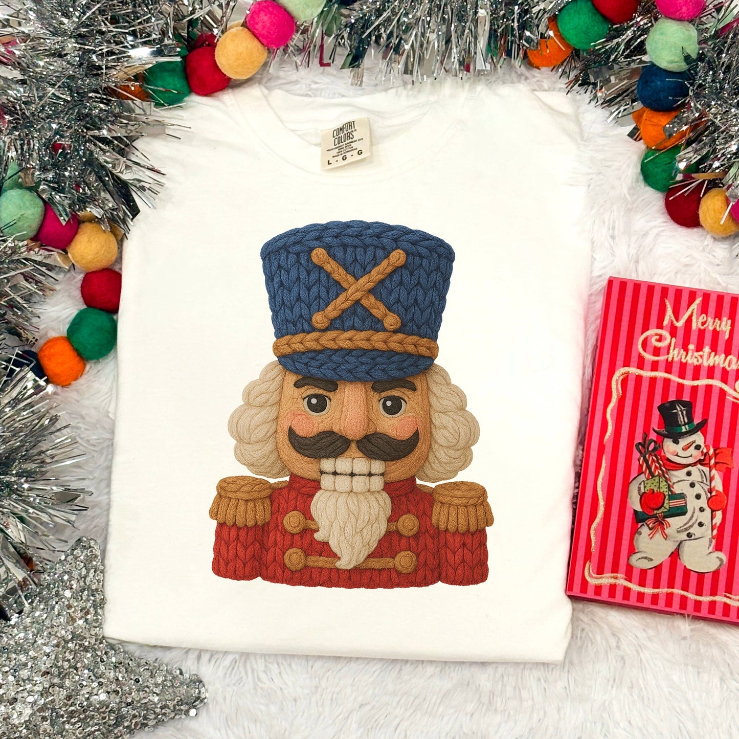 Faux Yarn Christmas 2025 Graphic Tee | Comfort Color
