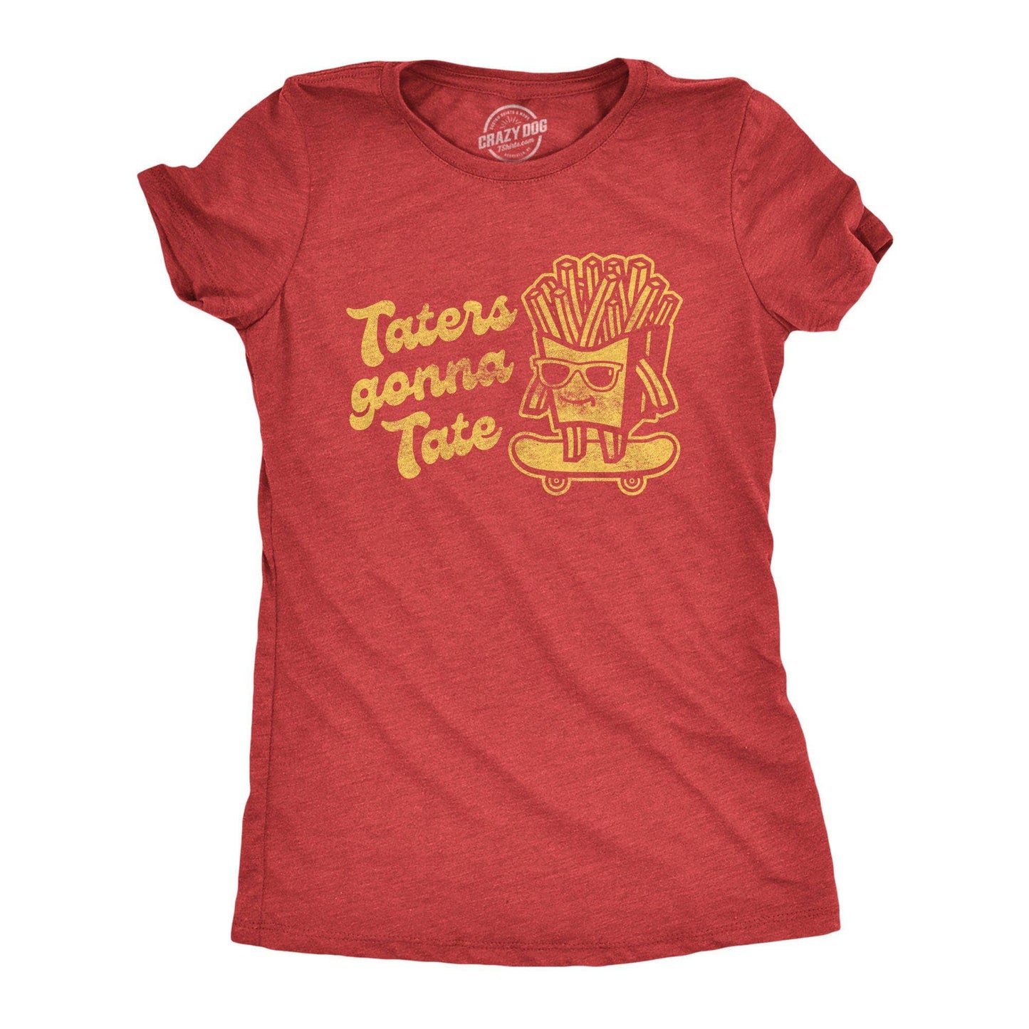 Taters Gonna Tate Women's Tshirt Food Graphic Tee Western