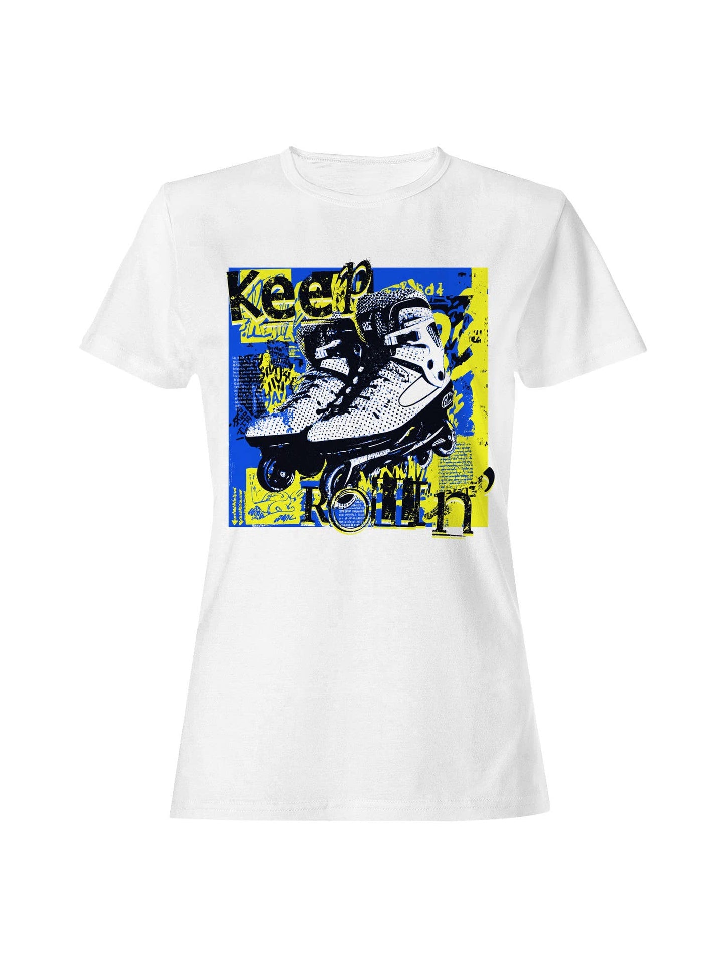 Keep Rollin' Graffiti Art Women's T-Shirt